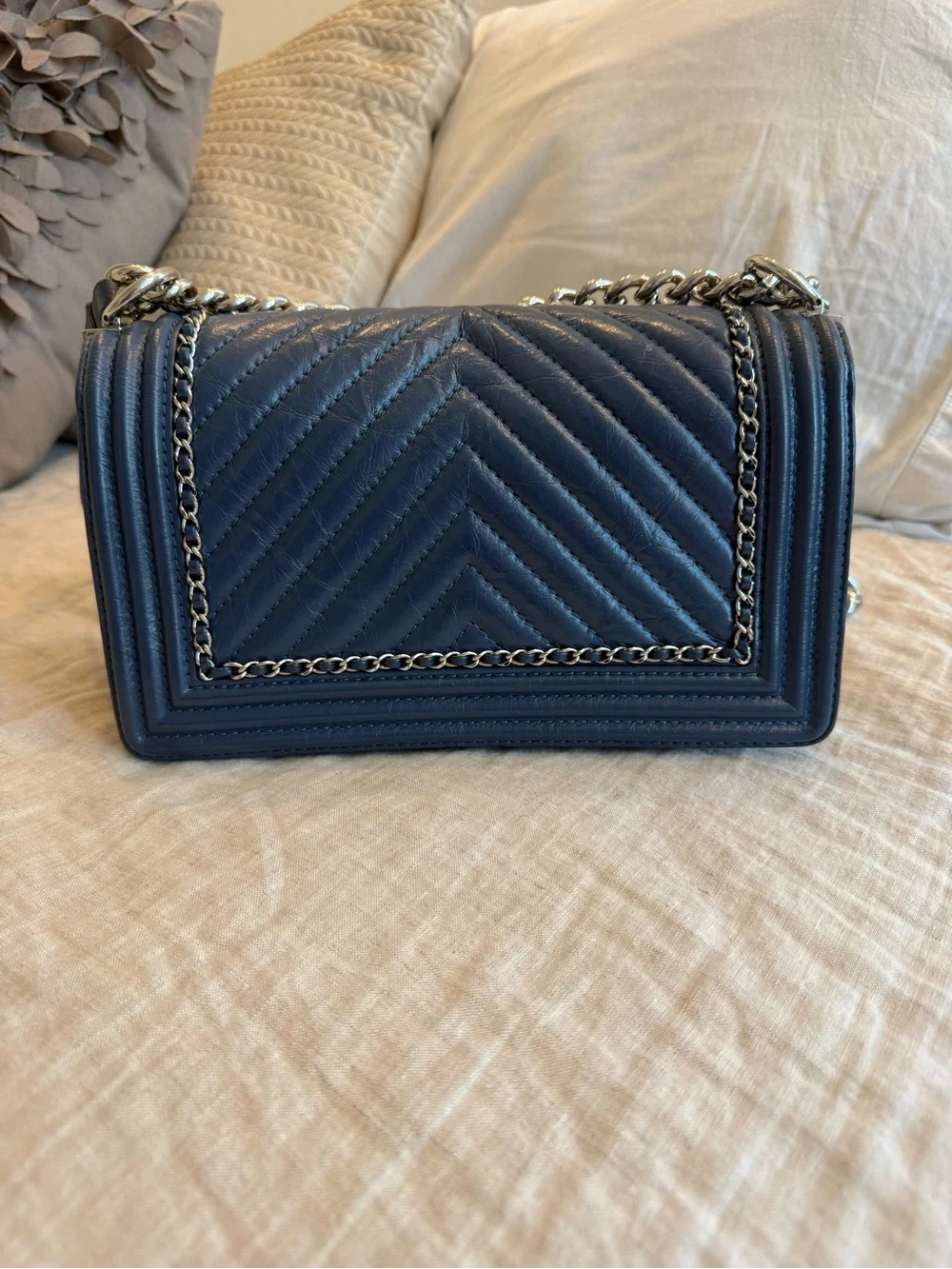 Chanel Boy Medium crinkle skin